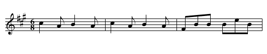 Irish Jig - staff notation