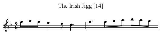 Irish Jigg [14], The - staff notation