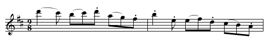 Irish Jigg [5] - staff notation