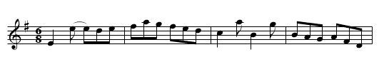 Irish Lasses - staff notation