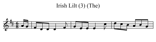 Irish Lilt (3) (The) - staff notation
