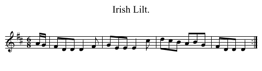 Irish Lilt. - staff notation