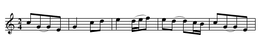 Irish Lilt - staff notation