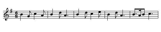 Irish March - staff notation