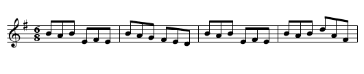 Irish Pelt - staff notation