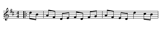 Irish Reel - staff notation