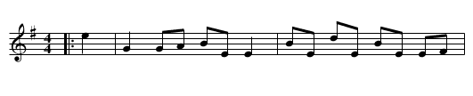 Irish Reel - staff notation