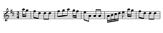 Irish Reel - staff notation