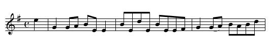 IRISH REEL - staff notation