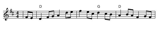Irish Rover - staff notation