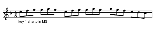 Irish Trot. JWDM.39 - staff notation
