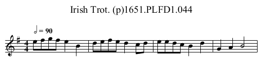 Irish Trot. (p)1651.PLFD1.044 - staff notation