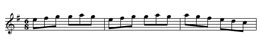 Irish Trot - staff notation