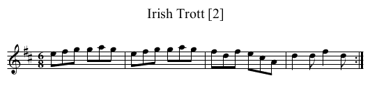 Irish Trott [2] - staff notation