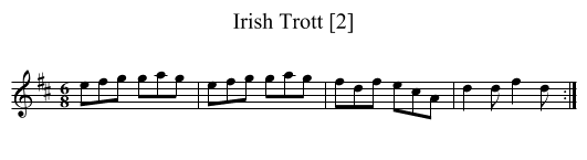 Irish Trott [2] - staff notation