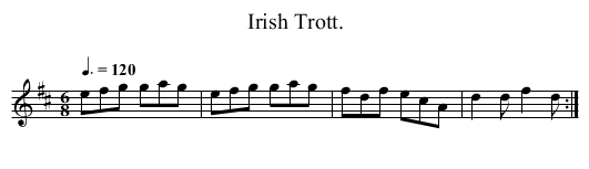 Irish Trott. - staff notation