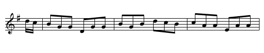 Irish Washerwoman. JBAT8.096, The - staff notation