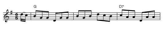 Irish Washerwoman, The - staff notation