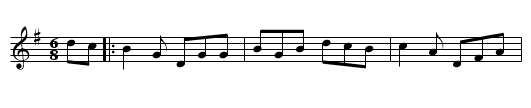 Irish Washerwoman - staff notation