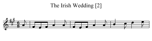 Irish Wedding [2], The - staff notation