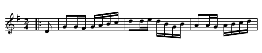 Irishman's Wages - staff notation