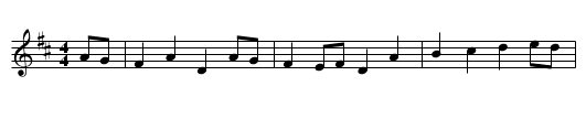 Iron League Hornpipe - staff notation