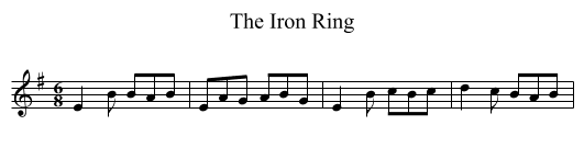 Iron Ring, The  - staff notation