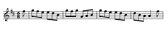 I's rather have a piece than a Kiss of my Jo. - staff notation