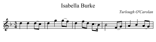 Isabella Burke - staff notation