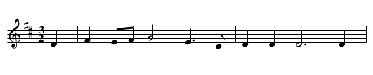 Isle of France Version 1 of 3 - staff notation