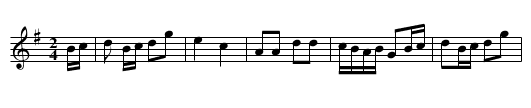 Isle of France - staff notation
