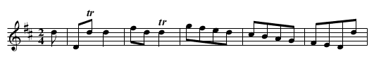 Islington Assembly - staff notation