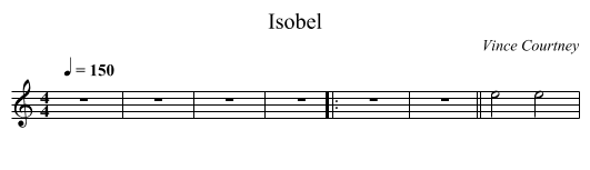 Isobel - staff notation