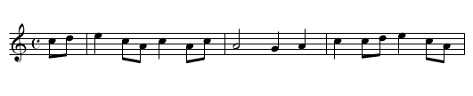It is not time to go, boys - staff notation