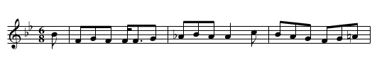 It was an old Beggarman - staff notation
