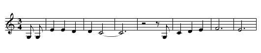 It'a a Pleasure to Know You - staff notation