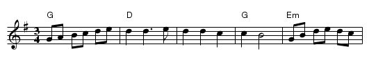 Italiaanse Mazurka - staff notation