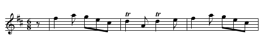 Italian Air. JHa.07 - staff notation