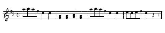 Italian Dance - staff notation