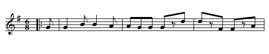 Italian Monfrina - staff notation