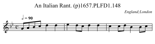 Italian Rant. (p)1657.PLFD1.148, An - staff notation