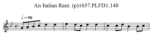 Italian Rant. (p)1657.PLFD1.148, An - staff notation