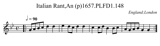 Italian Rant,An (p)1657.PLFD1.148 - staff notation
