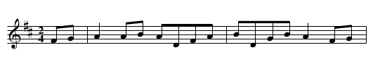Itchy Fingers - staff notation
