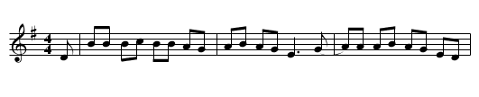It's a Long Way to Tipperary - staff notation