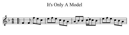 It's Only A Model - staff notation