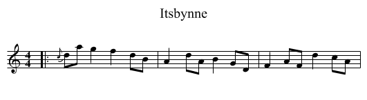 Itsbynne - staff notation