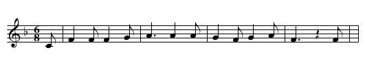 Itsy Bitsy Spider - staff notation