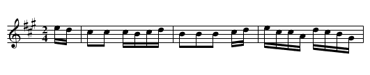 Ives Hornpipe - staff notation