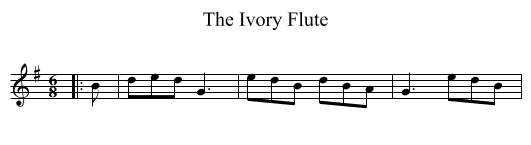 Ivory Flute, The  - staff notation